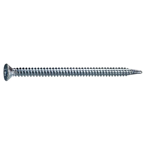 Midwest Fastener Self-Drilling Screw, #10 x 3 in, Zinc Plated Steel Flat Head Phillips Drive, 12 PK 931428 - main